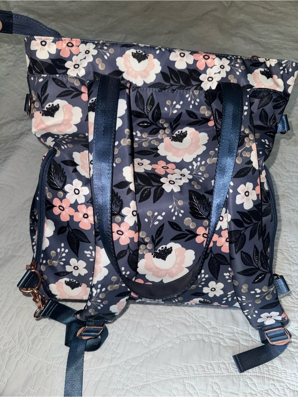 Sarah Wells LE FLORAL - MARIE Pumping Bag w/ matching wet/dry bag and cooler bag